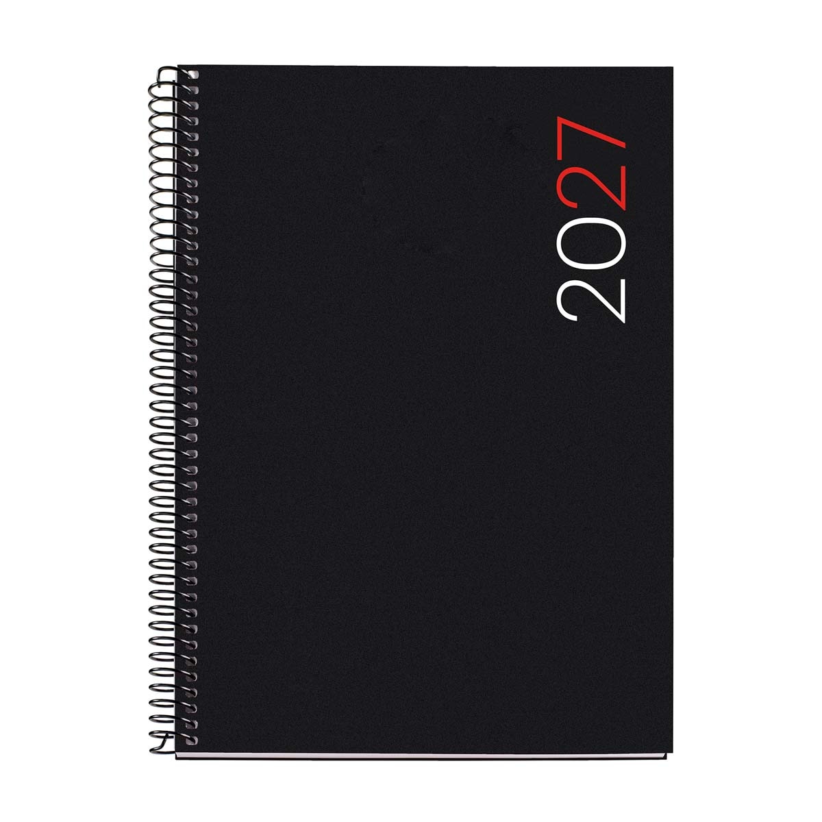 Agenda Espiral Plus 1 día por página Polipropileno City Negro 2027 Miquelrius Negro-1