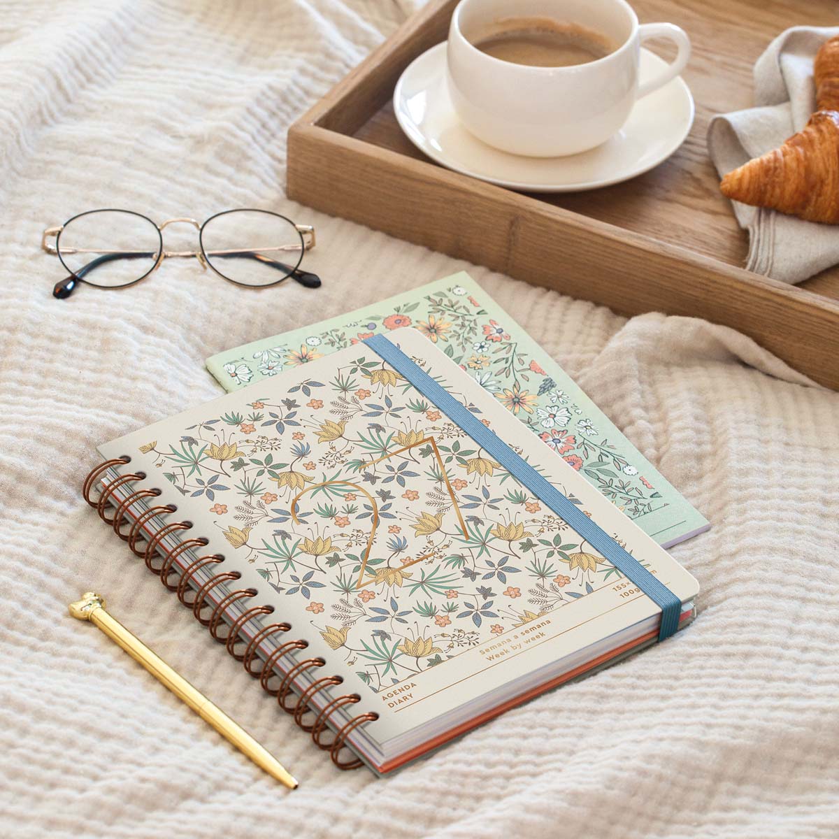 Agenda Plus Wire-O Vista Semanal Cream Liberty 2027 Miquelrius Multicolor-10