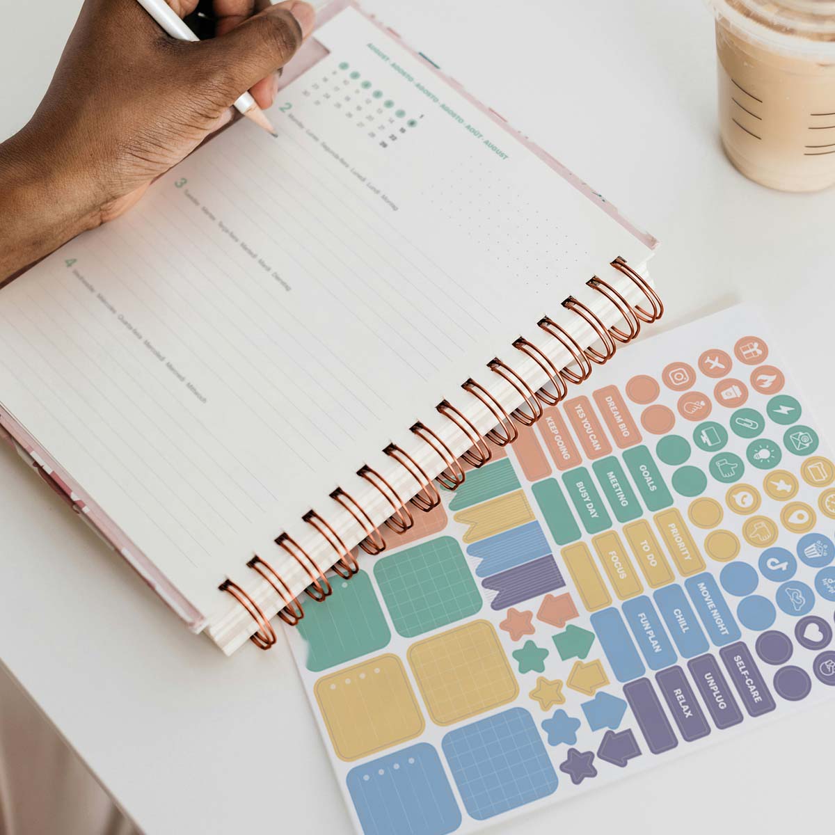 Agenda Plus Wire-O Vista Semana Brown Liberty 2027 Miquelrius Multicolor-12