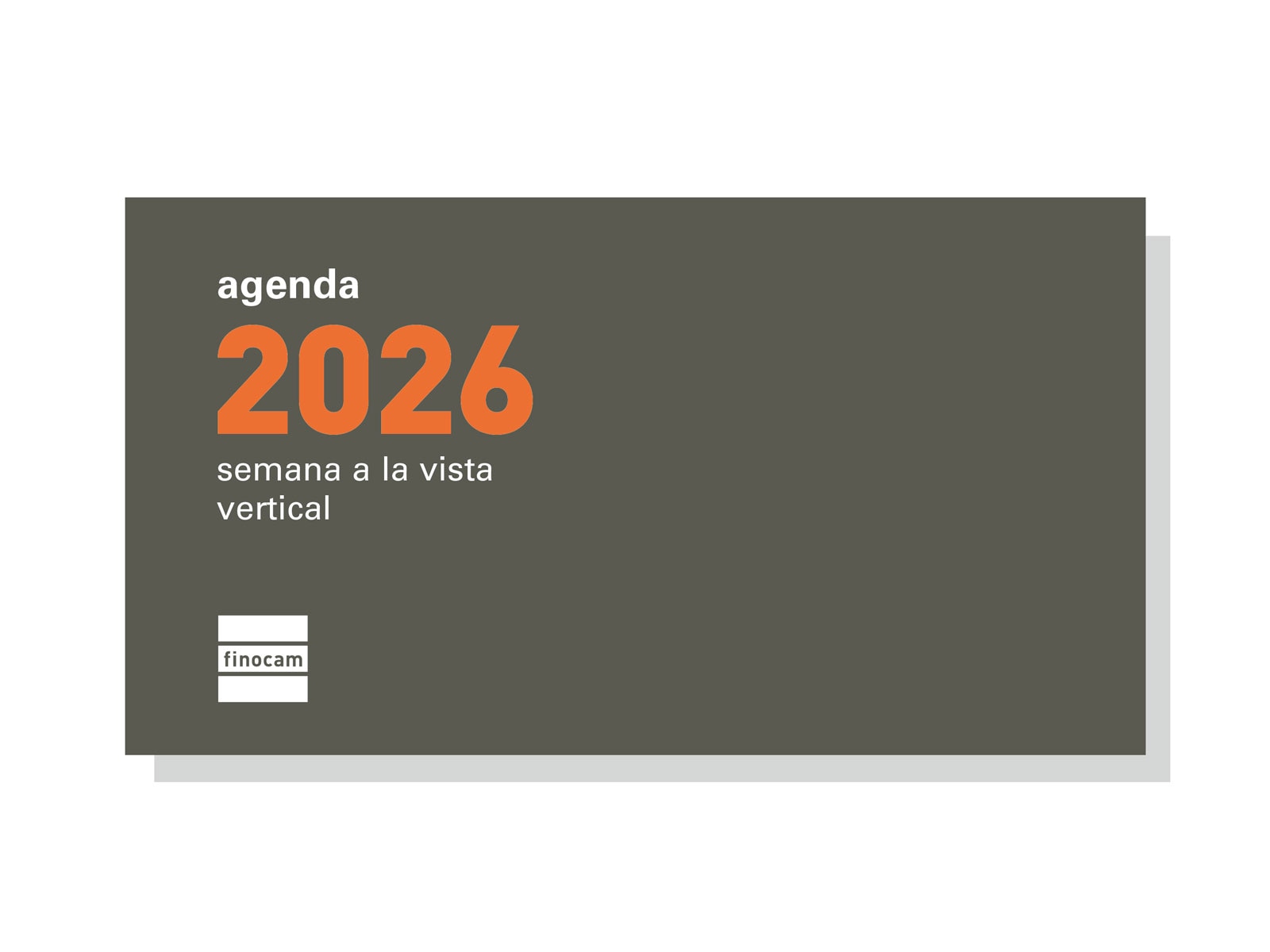 Recambio anual año 2026 Plana P199 PL1-118x64 mm Semana Vista Vertical Finocam castellano 1