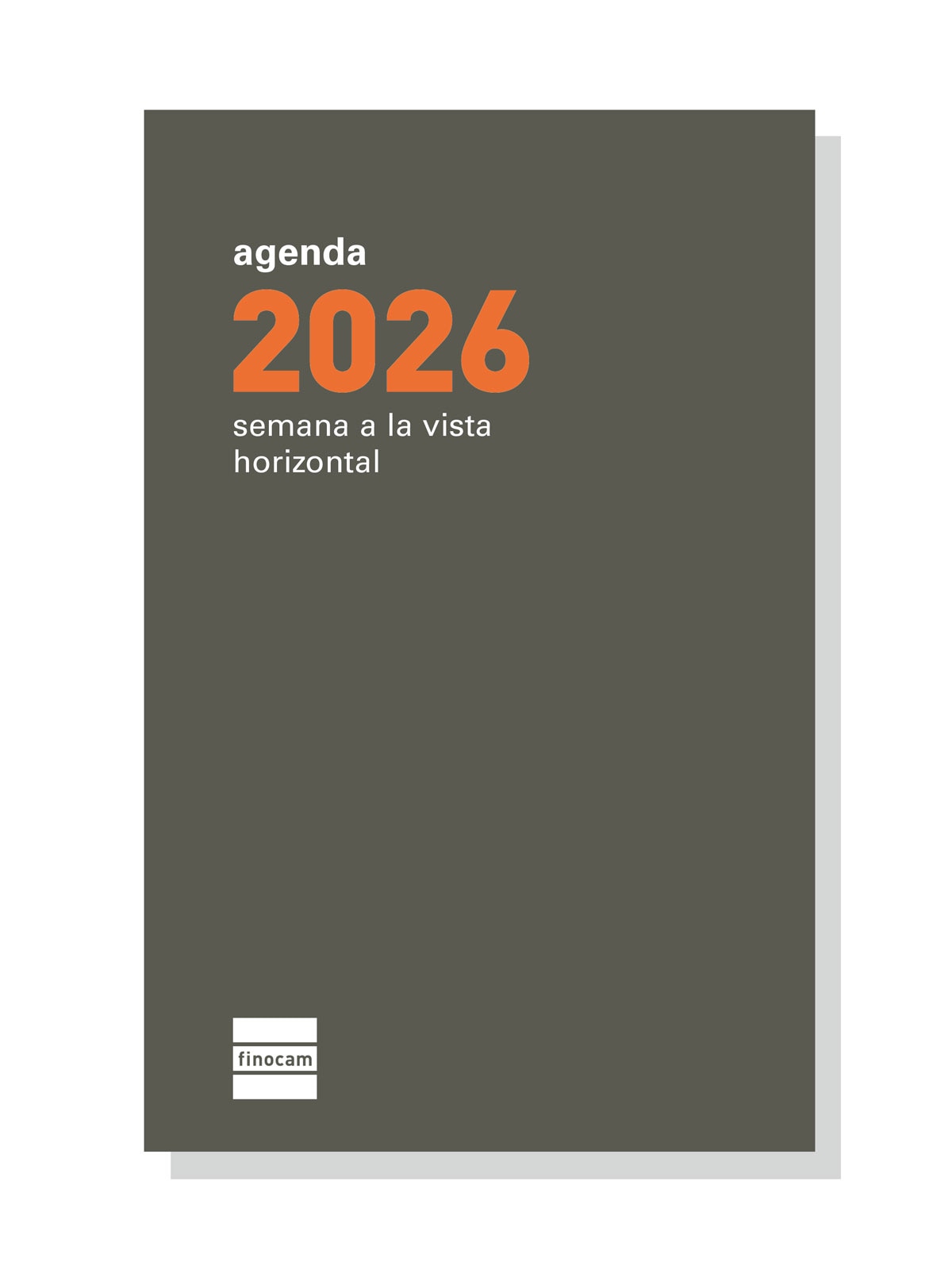 Recambio anual año 2026 Plana P394 PL3-82x127 mm Semana Vista Horizontal Finocam castellano 1