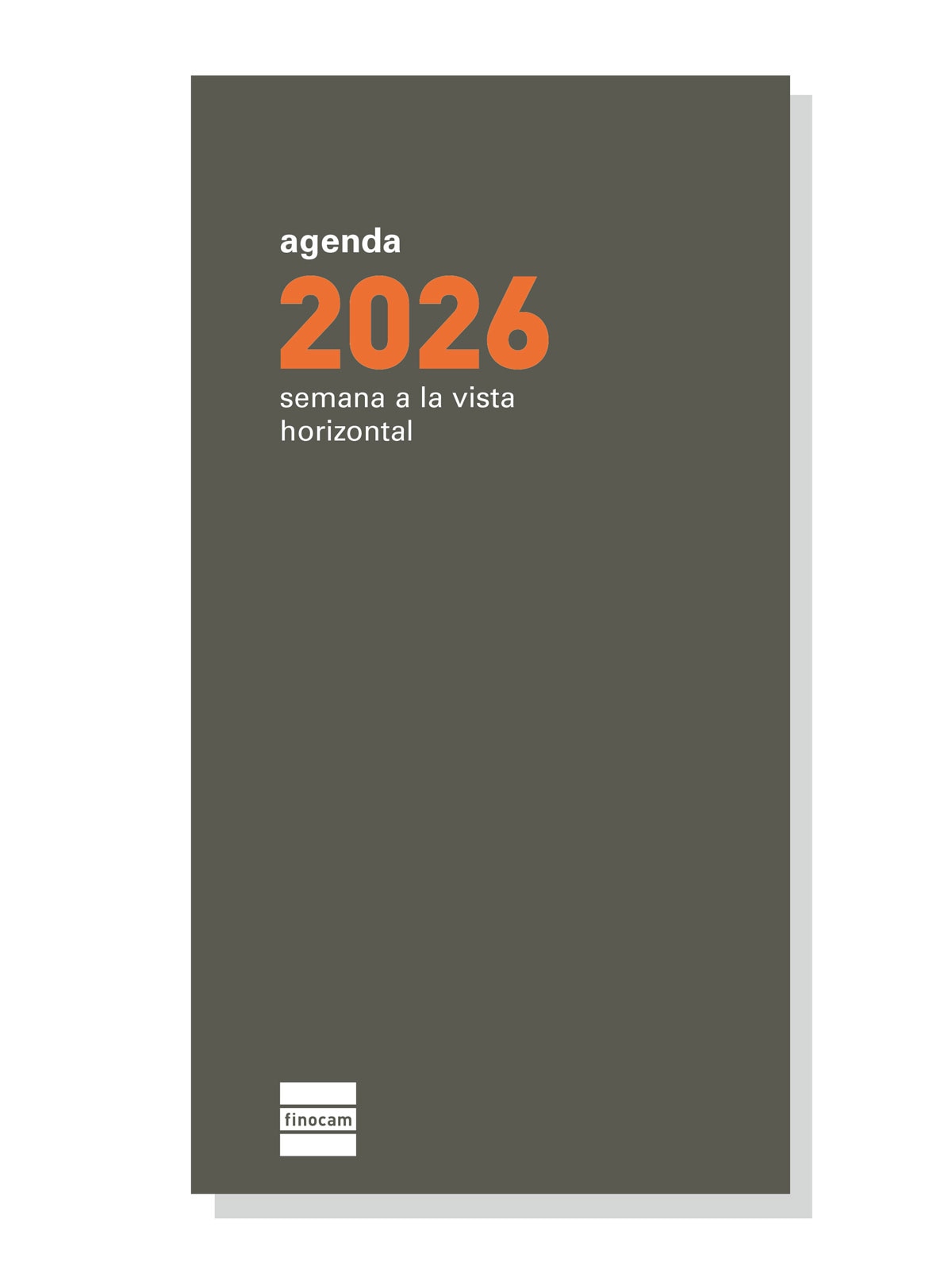 Recambio anual año 2026 Plana P499 PL4-80x150 mm Semana Vista Horizontal Finocam castellano 1