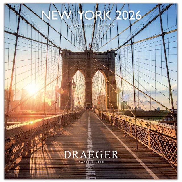 Imagen 0 de Calendario 2026, 16 meses (septiembre-diciembre), mes vista por página con motivos de New York Draeger