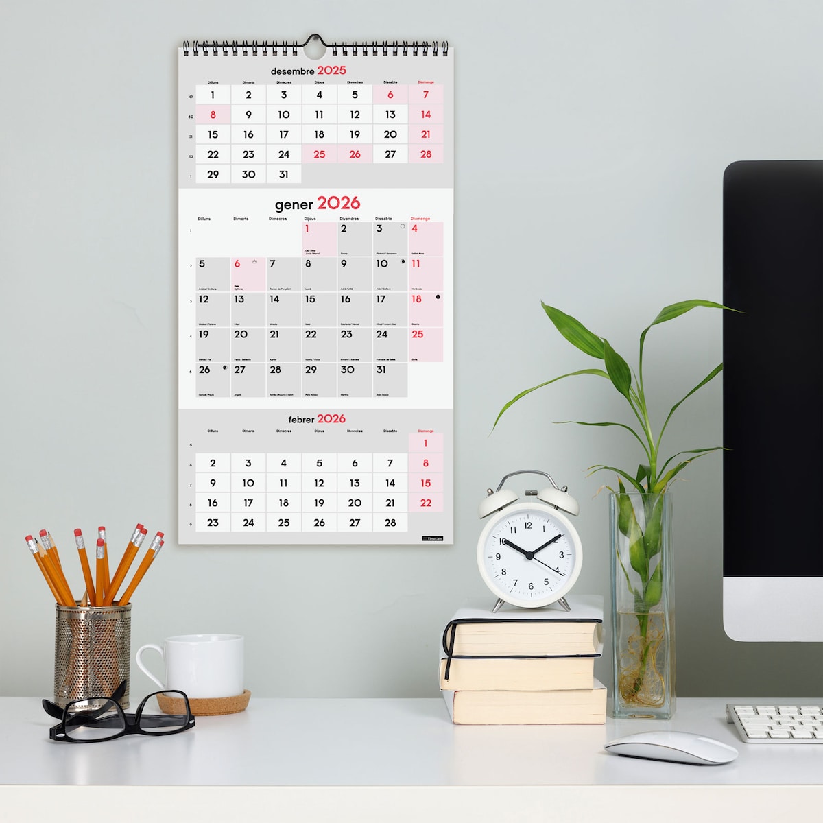 Calendario De Pared 2024-2024 Para Colgar En La Pared, Calendario