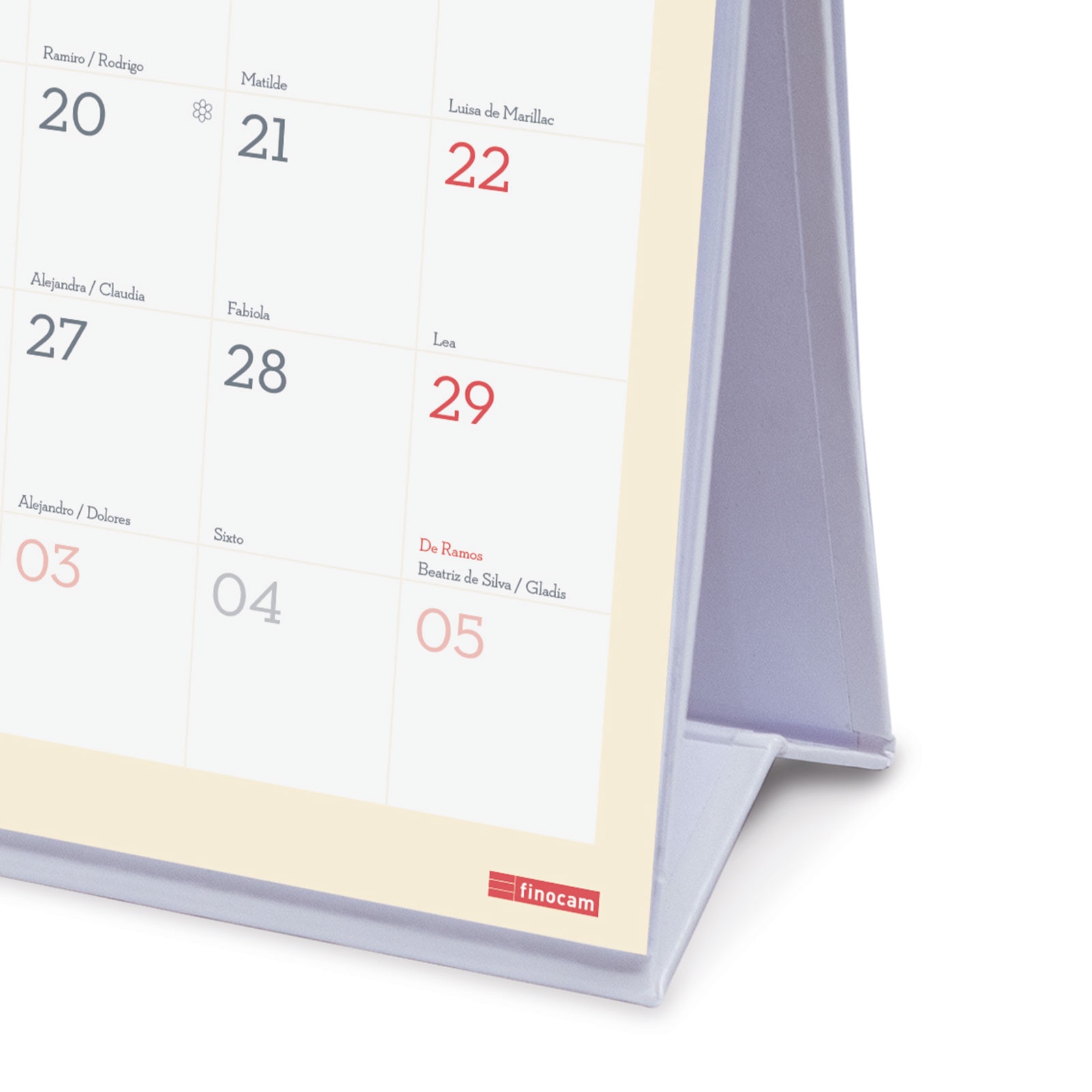Calendario sobremesa año 2026 Trendy Design S-190x190 mm Mes Vista Finocam castellano Multicolor-6