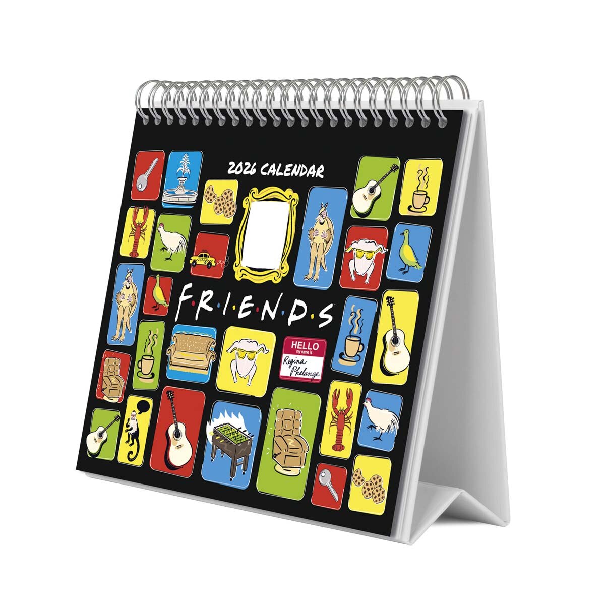 Calendario de sobremesa 2026 Friends Erik negro Negro / Amarillo-1