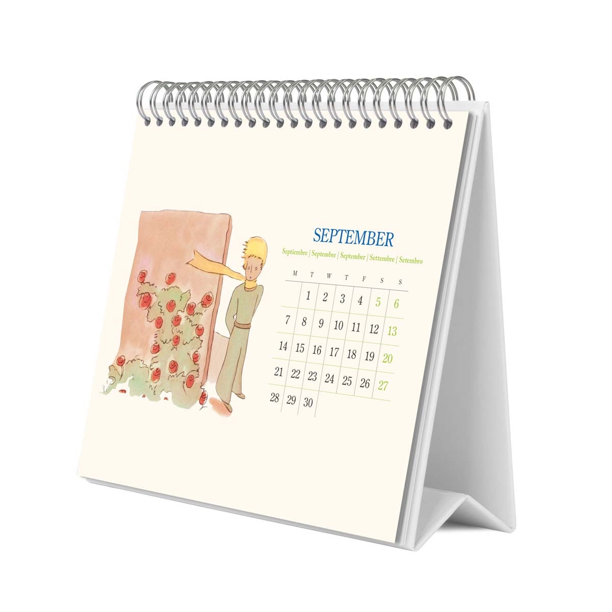Calendario de sobremesa 2026 El Principito Erik azul Azul / Blanco-3