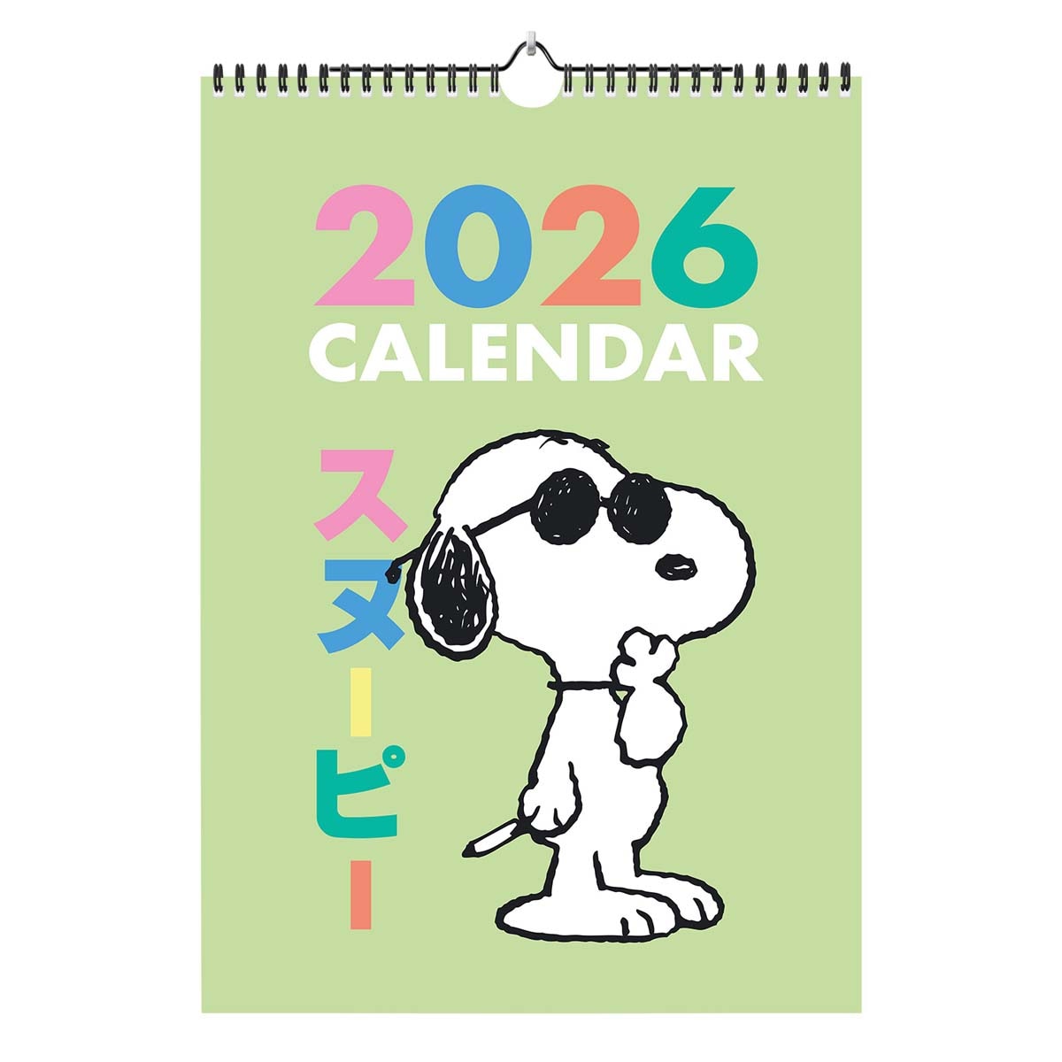 Calendario 2026 A3 Snoopy Erik verde Verde / Blanco-1