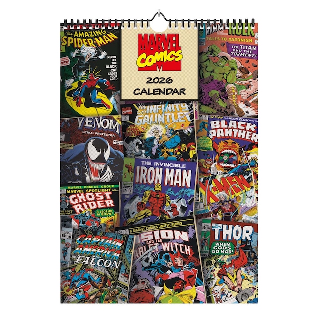 Imagen 0 de Calendario 2026 A3 Marvel portadas Erik rojo