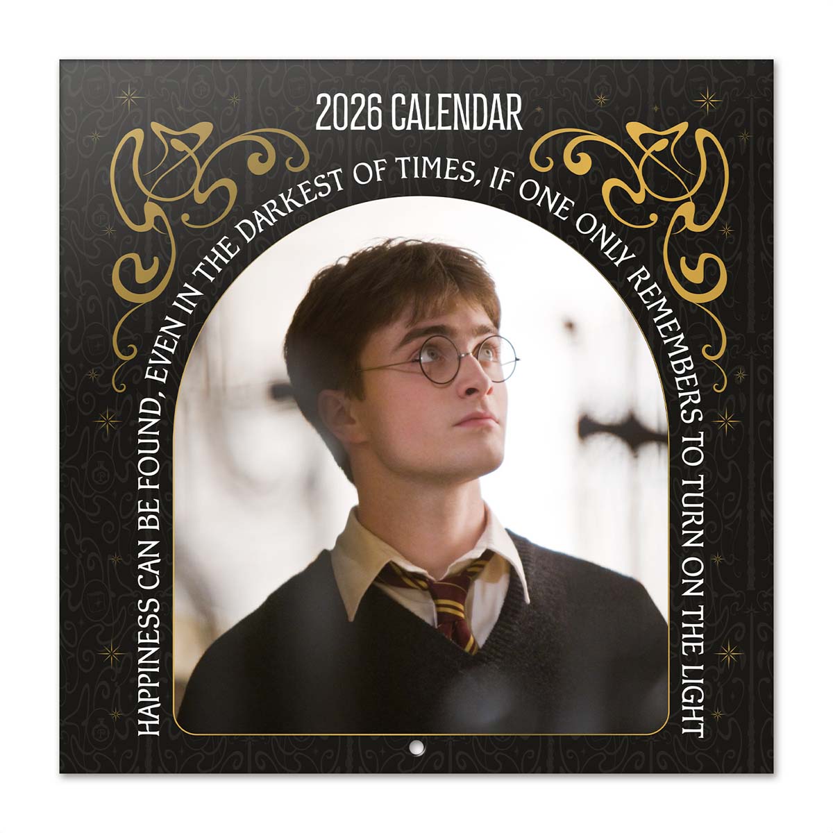 Calendario 2026 30x30 Harry Potter películas Erik negro Negro / Blanco-1