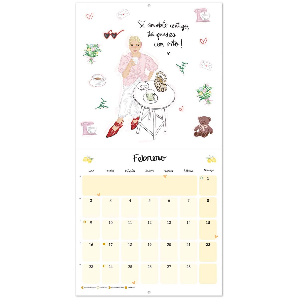 Calendario 2026 30x30 Ana Marín Erik rosa Rosa / Rojo-3