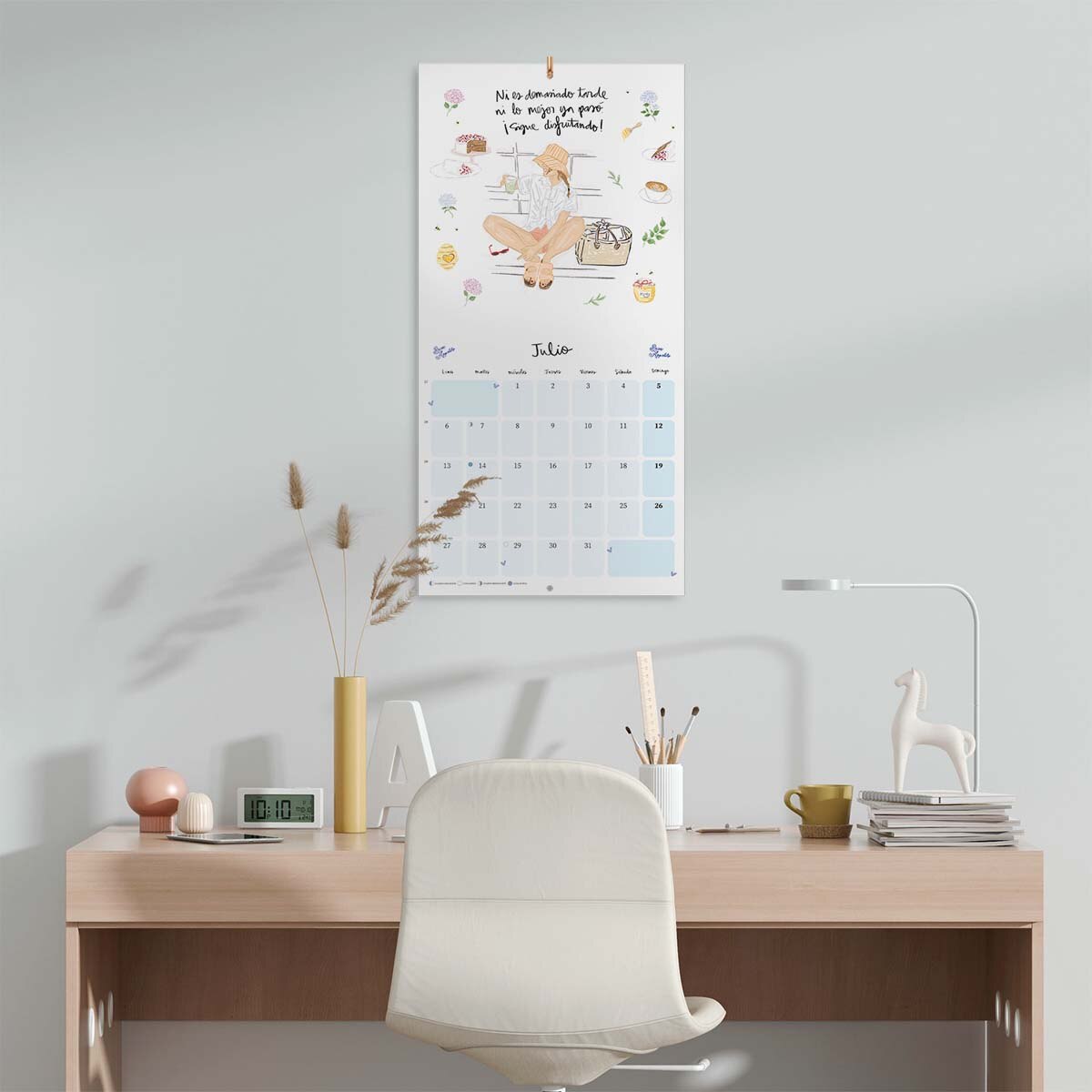Calendario 2026 30x30 Ana Marín Erik rosa Rosa / Rojo-4