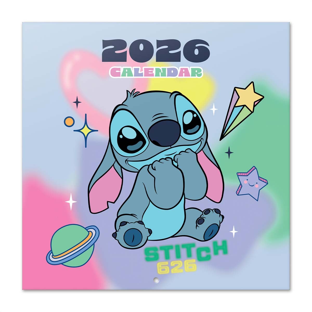 Calendario 2026 30x30 Disney Stitch Erik azul Azul / Rosa-1