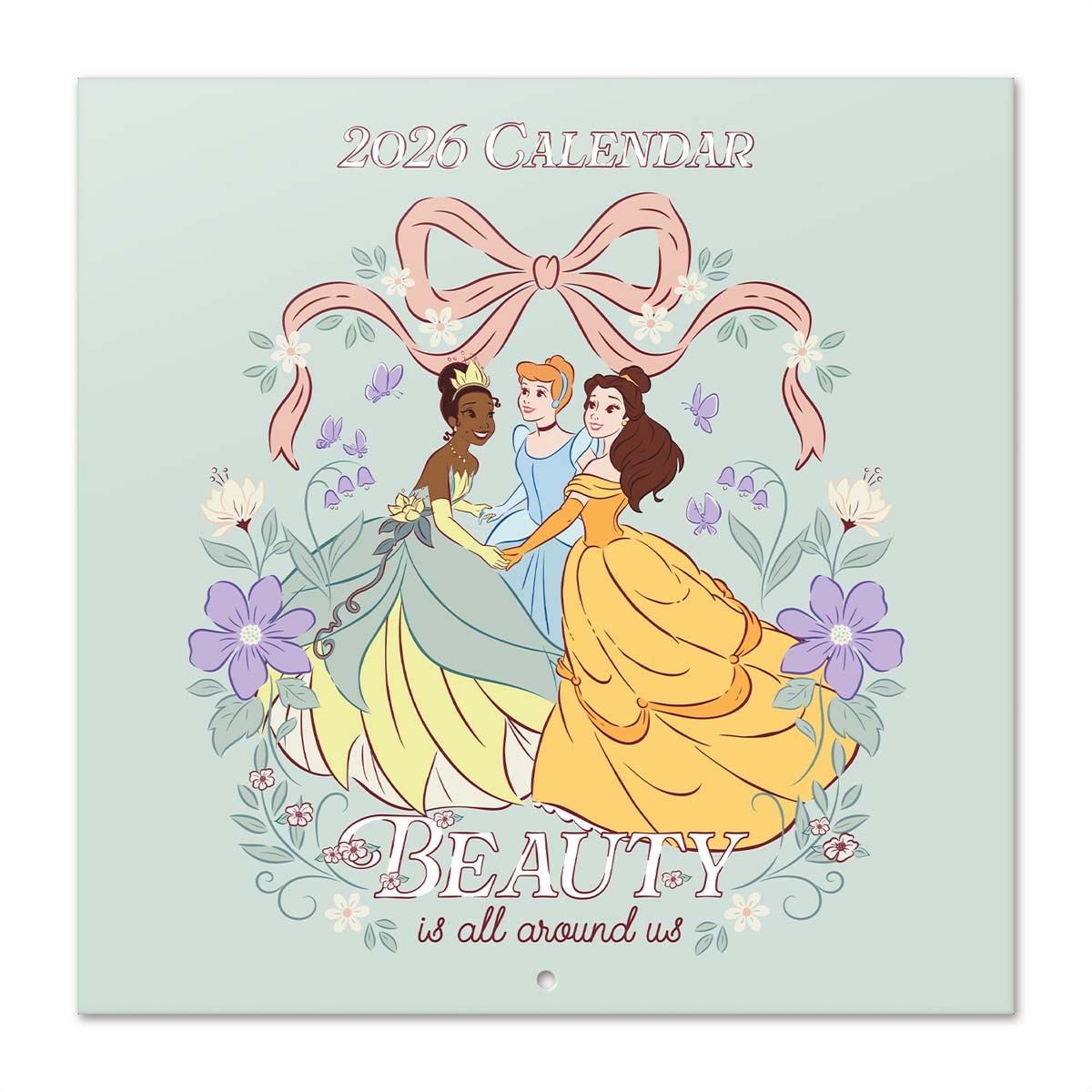 Calendario 2026 30x30 Disney princesas Erik azul Azul / Amarillo-1