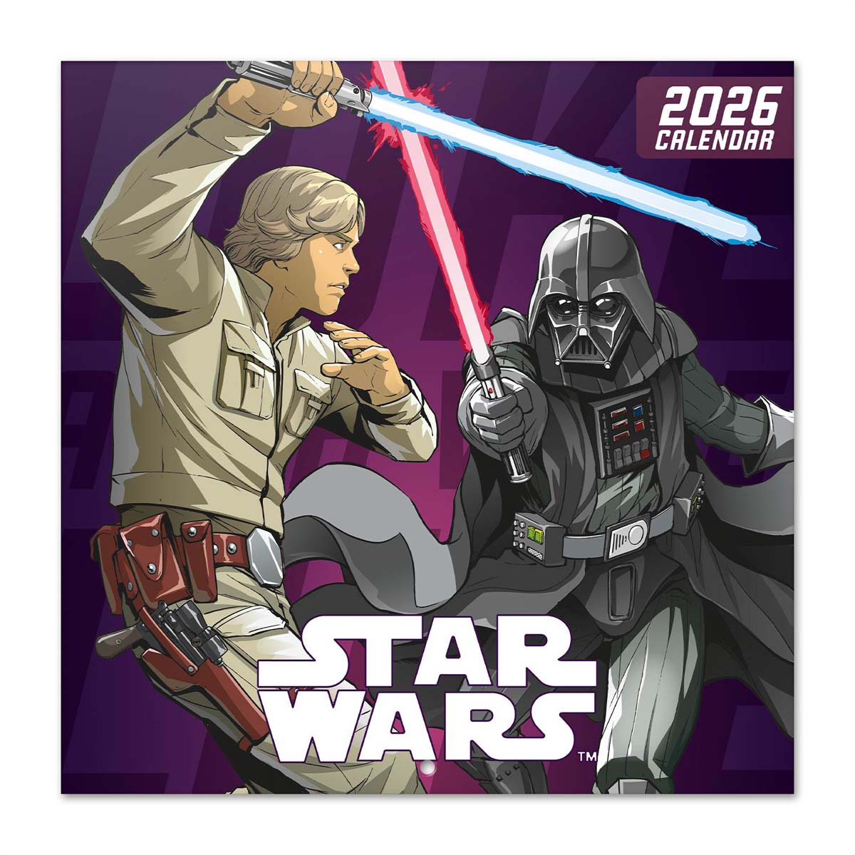 Calendario 2026 30x30 Star Wars Erik negro Negro / Blanco-1