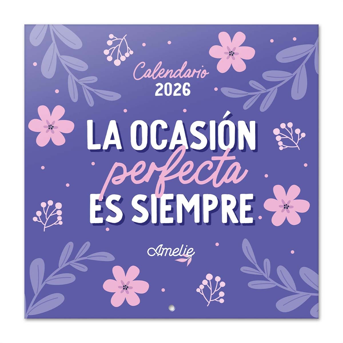 Calendario 2026 30x30 Amelie Erik morado Morado / Rosa-1