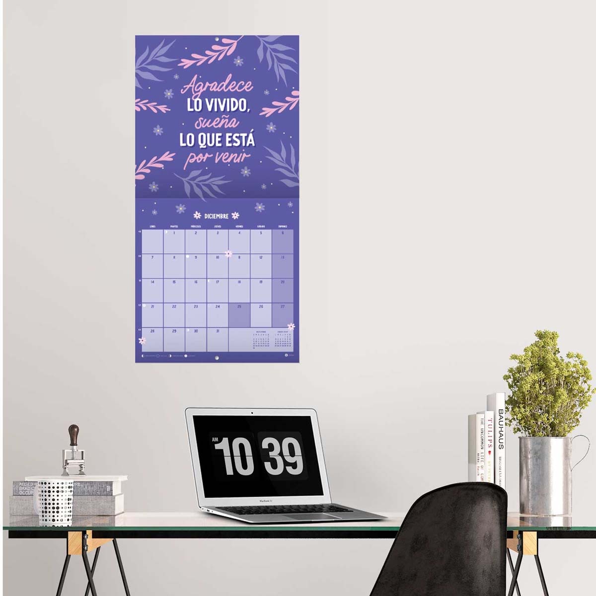 Calendario 2026 30x30 Amelie Erik morado Morado / Rosa-5