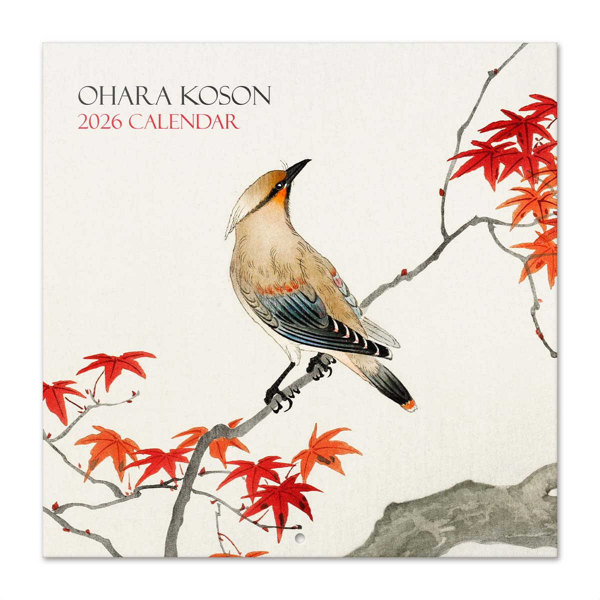 Imagem 0 de Calendário 2026 30x30 Ohara Koson Erik Bege