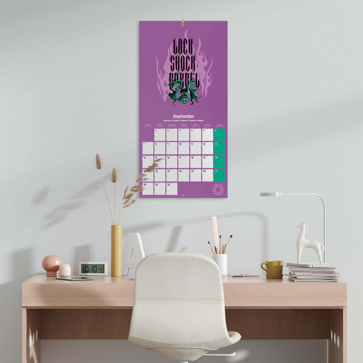 Calendario 2026 30x30 Disney Pesadilla Antes de Navidad Erik negro Negro / Verde-4
