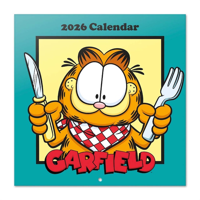 Imagen 0 de Calendario 2026 30x30 Garfield Erik naranja
