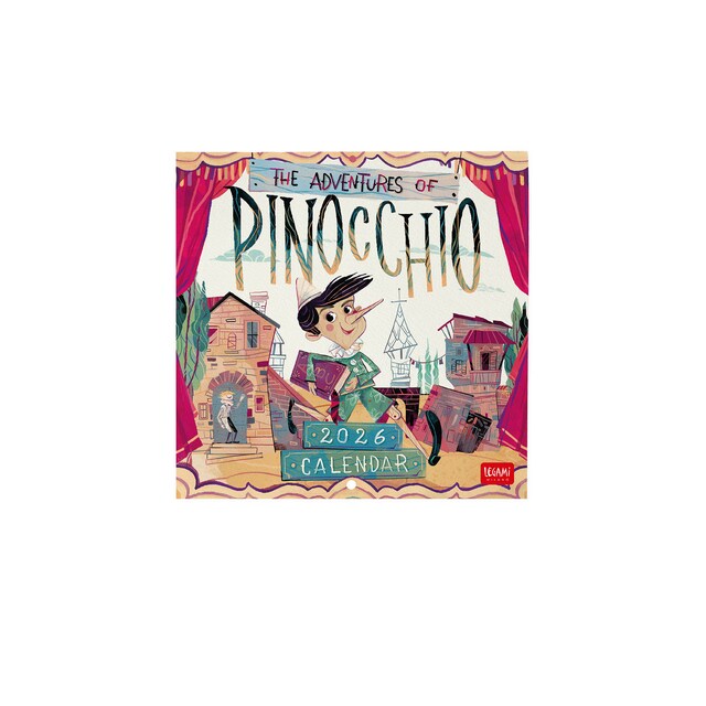 Imagem 0 de Calendário 2026 de parede com vista mensal Pinocchio Legami