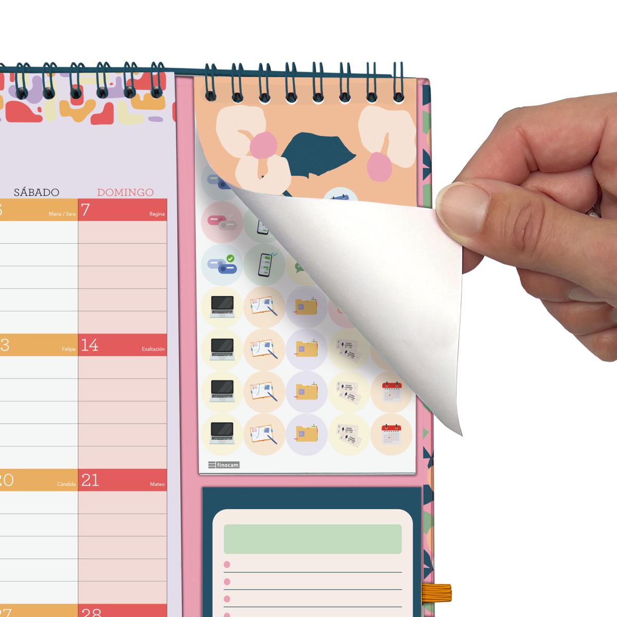 Calendario 16 meses pared septiembre 2026-diciembre 2027 Plus Vitae 215x325 mm Finocam 5