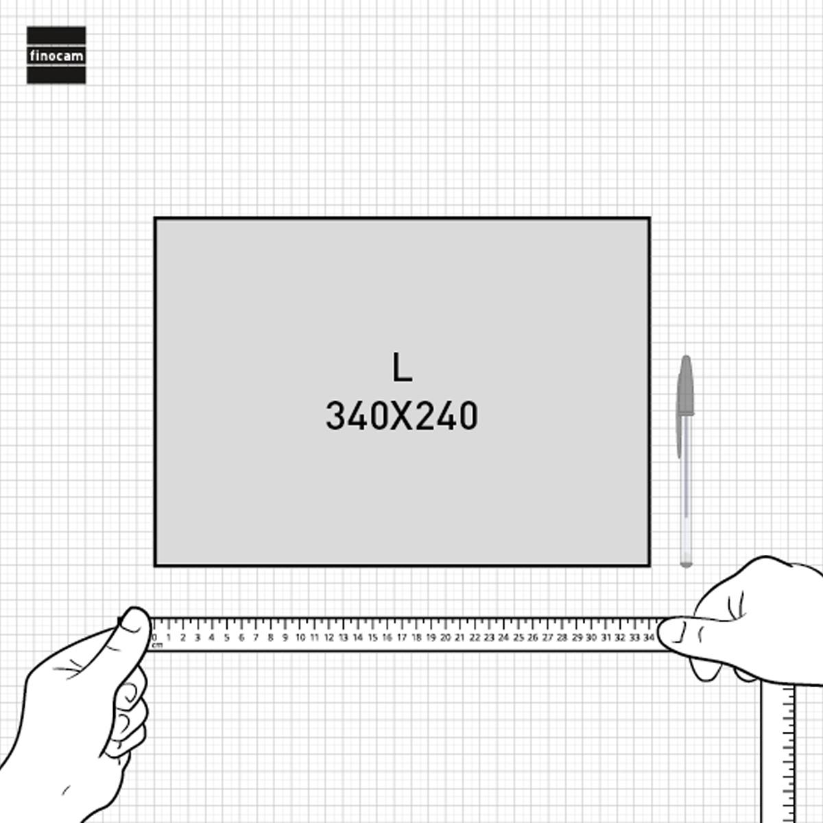 Calendario 16 meses pared septiembre 2026-diciembre 2027 Neutro L-340x240 mm Finocam 5
