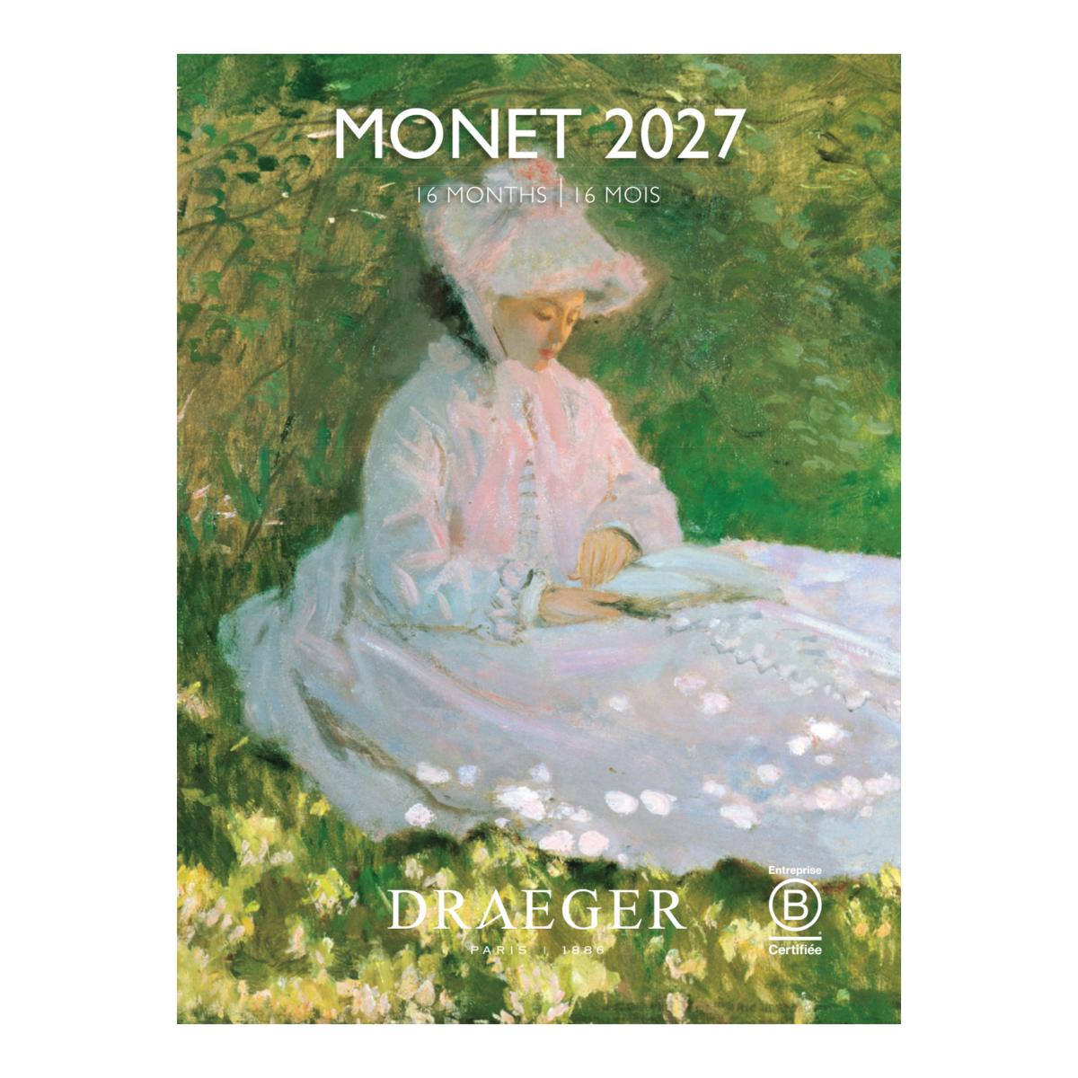 Imagem 0 de Calendario 2027, 16 Meses (Setembro-Dezembro), Mês Vista por Página com Motivos de Monet Draeger