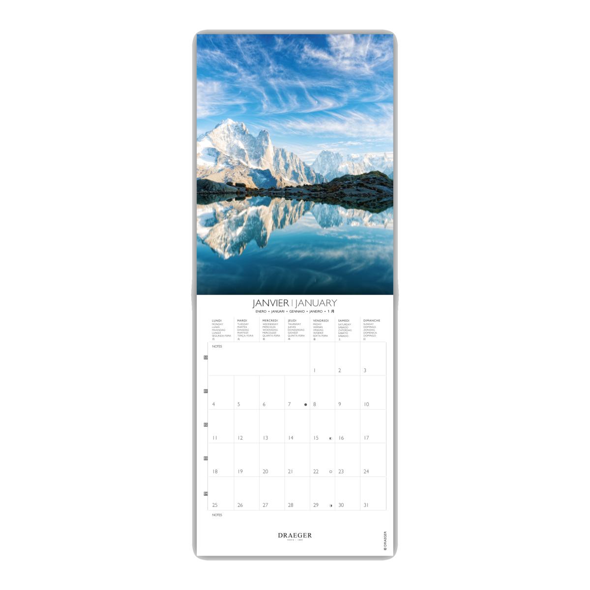 Calendario 2027, 16 Meses (Setembro-Dezembro), Mês Vista por Página com Motivos de Francia Draeger Estampado-2
