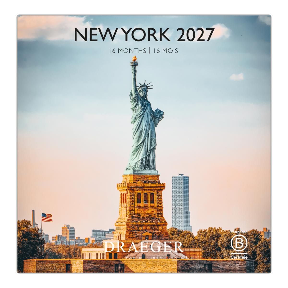 Imagem 0 de Calendario 2027, 16 Meses (Setembro-Dezembro), Mês Vista por Página com Motivos de New York Draeger