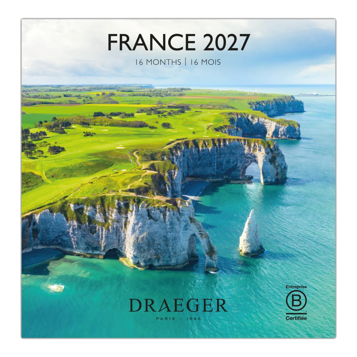 Imagem 0 de Calendario 2027, 16 Meses (Setembro-Dezembro), Mês Vista por Página com Motivos de Francia Draeger
