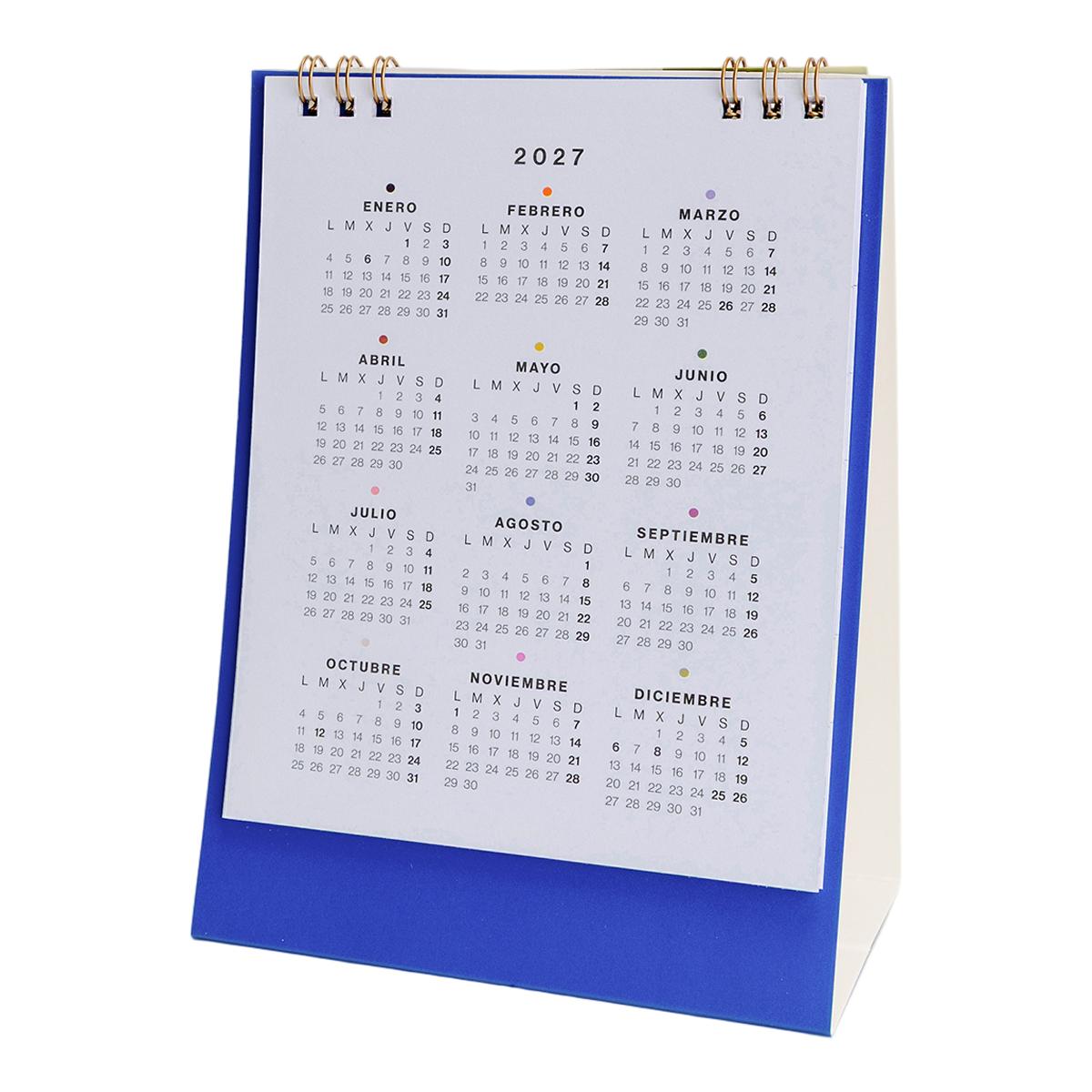 Calendario de Secretaria 2027 Opos 150x210 mm  UO Espanhol Multicolor-3