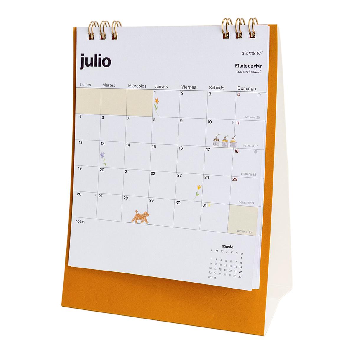 Calendario de Secretaria 2027 150x210 mm Universo UO Espanhol Multicolor-3