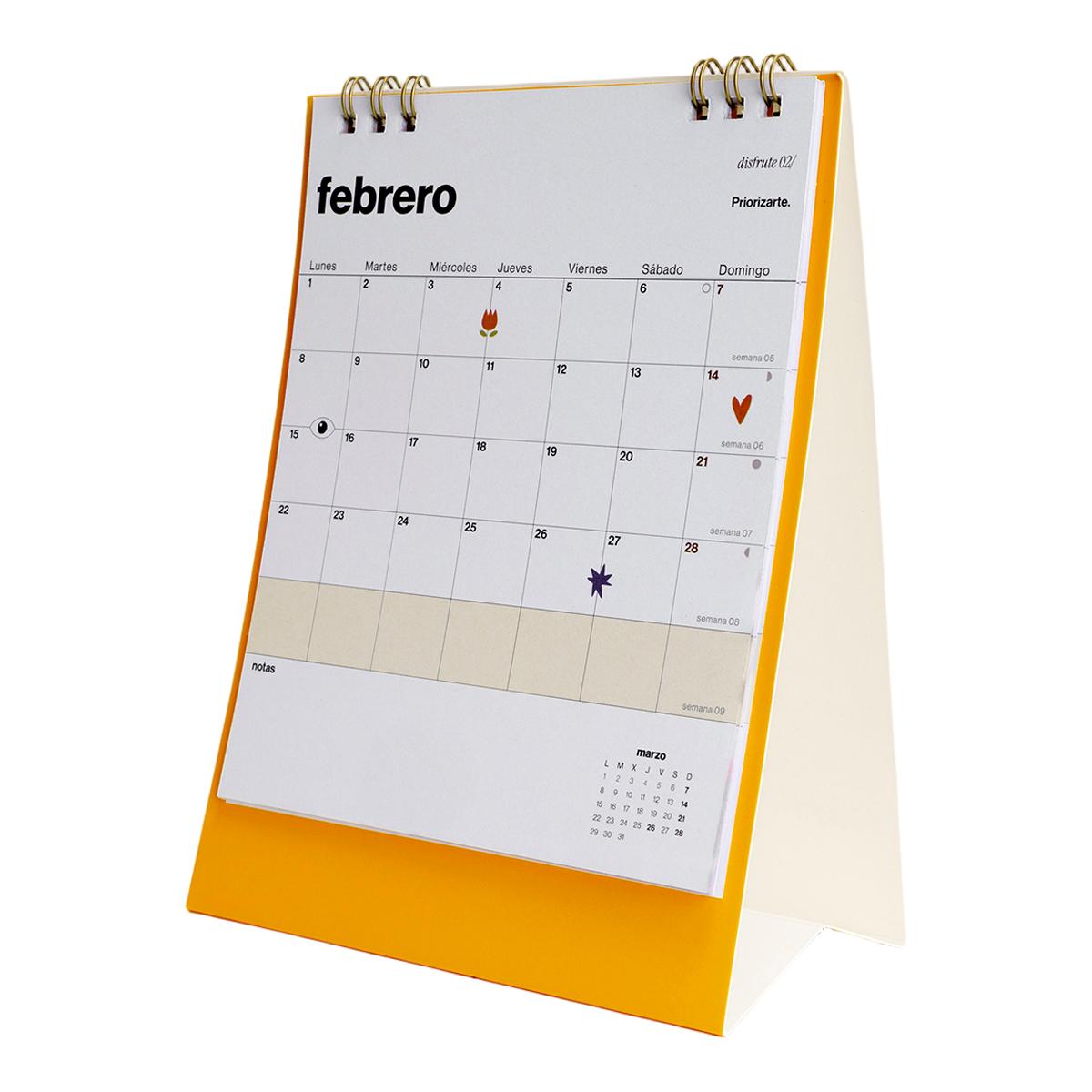 Calendario de Secretaria 2027 150x210 mm Kyoto UO Espanhol Multicolor-3