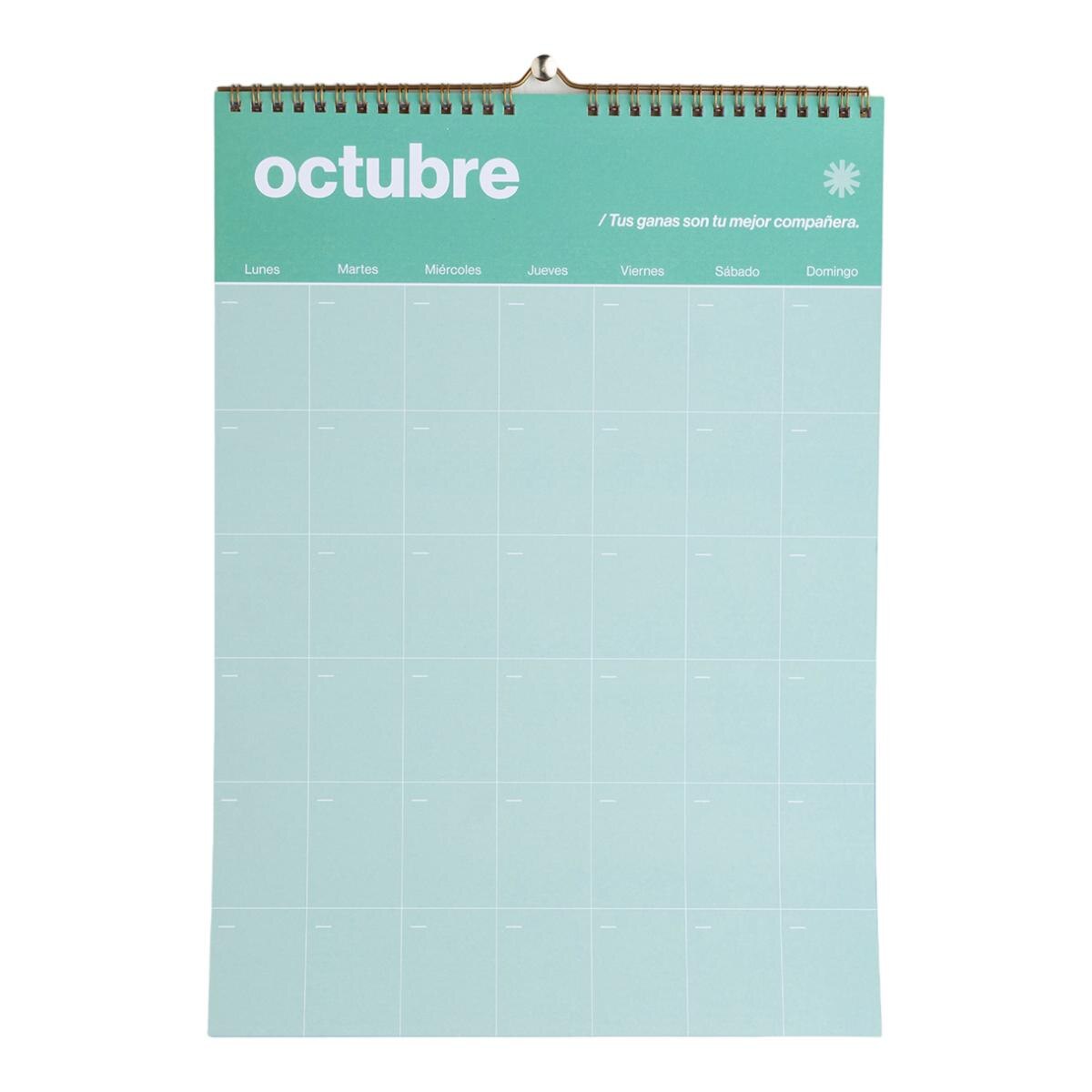 Calendario de Parede Atemporal Opositores 300x420 mm UO Espanhol Multicolor-4