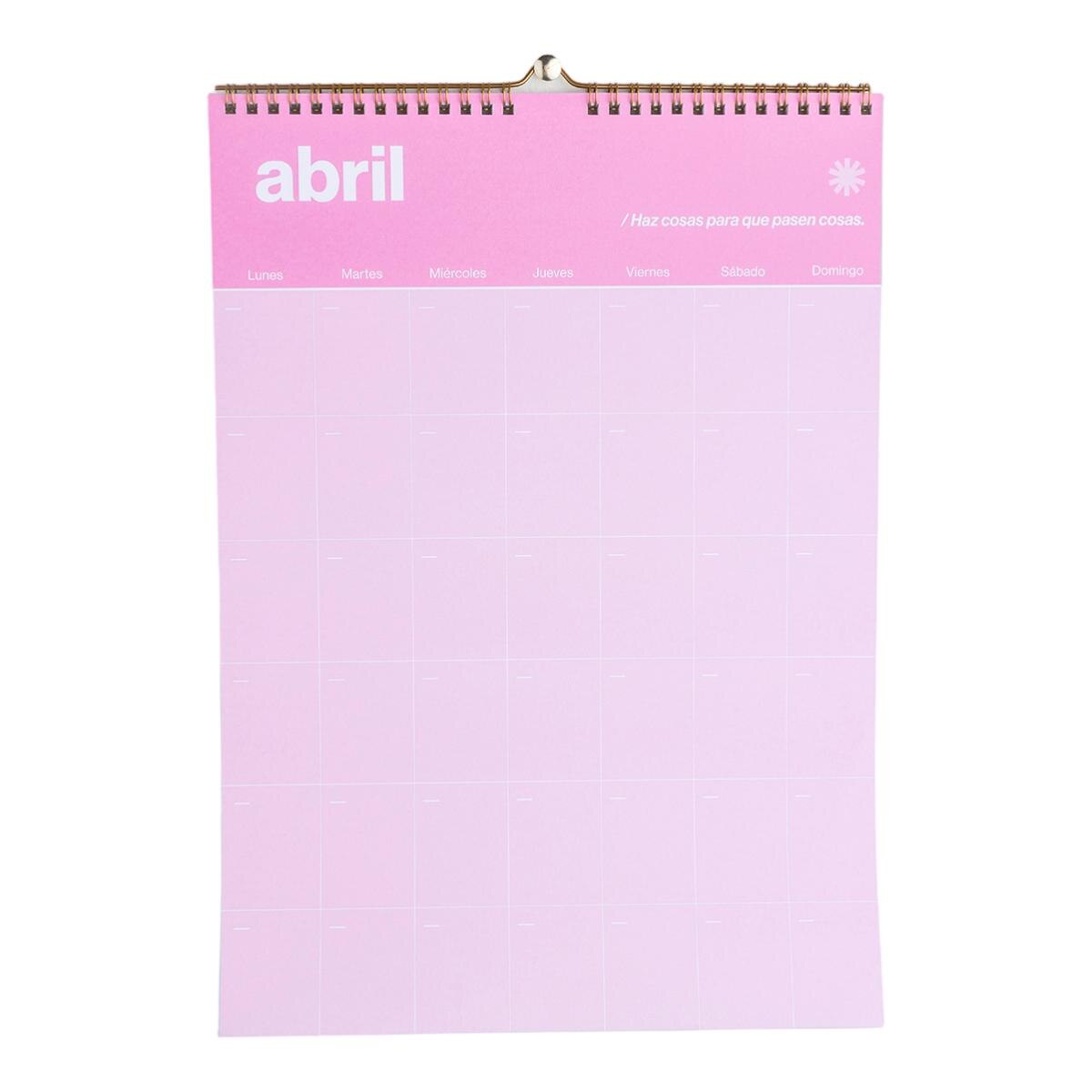 Calendario de Parede Atemporal Opositores 300x420 mm UO Espanhol Multicolor-5