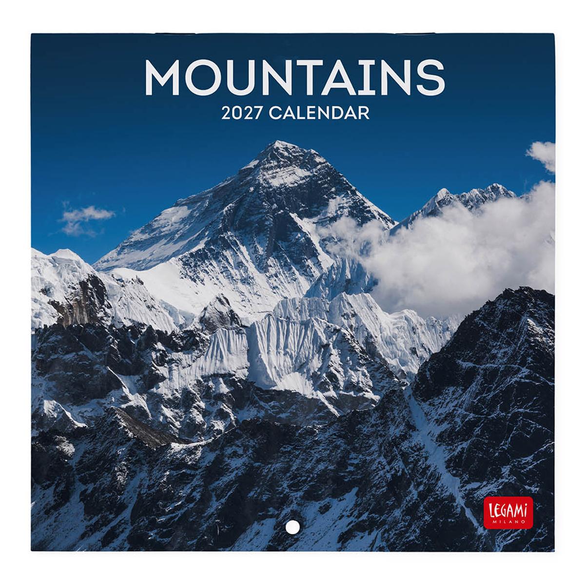 Imagen 0 de Calendario 2027 pared mes vista Mountains Legami
