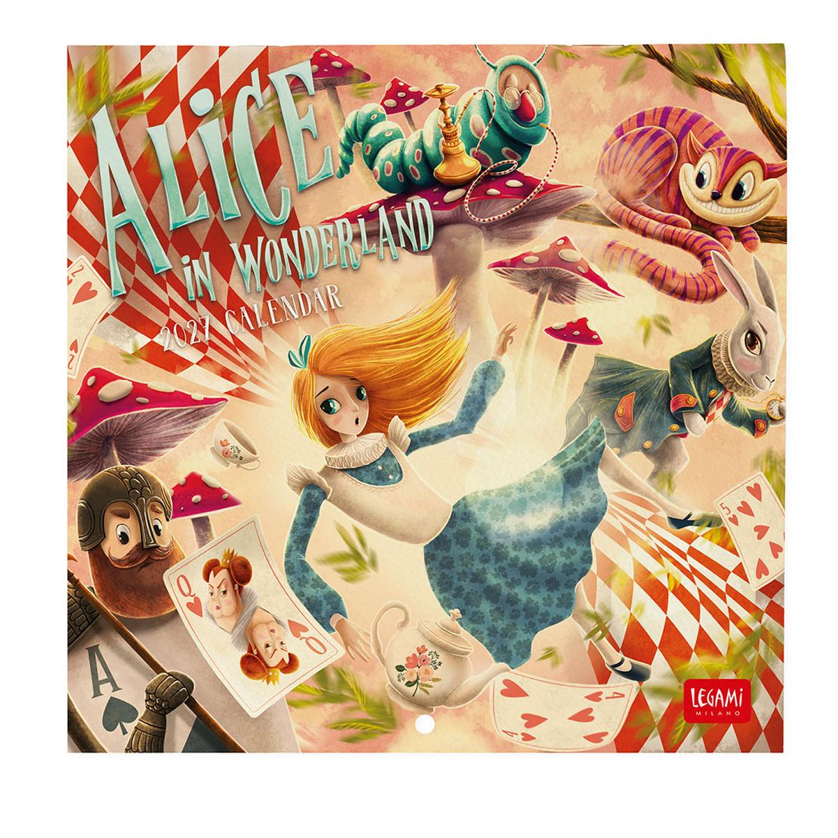 Imagem 0 de Calendario de Parede 2027 Vista por Alice in Wonderland Legami
