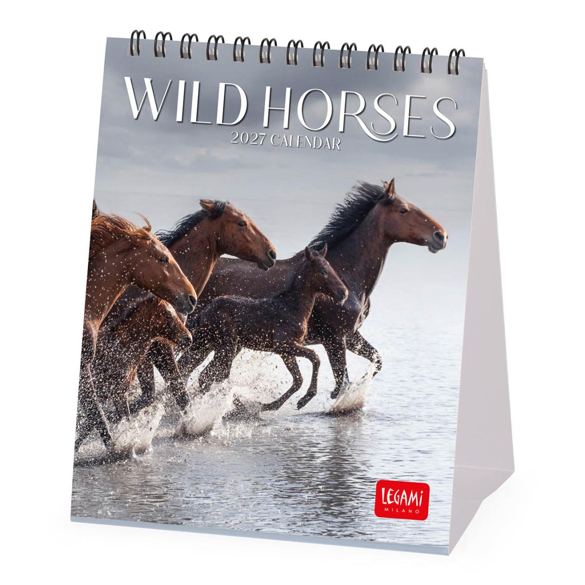 Imagem 0 de Calendario 2027 de Secretária Mês Vista Horses Legami