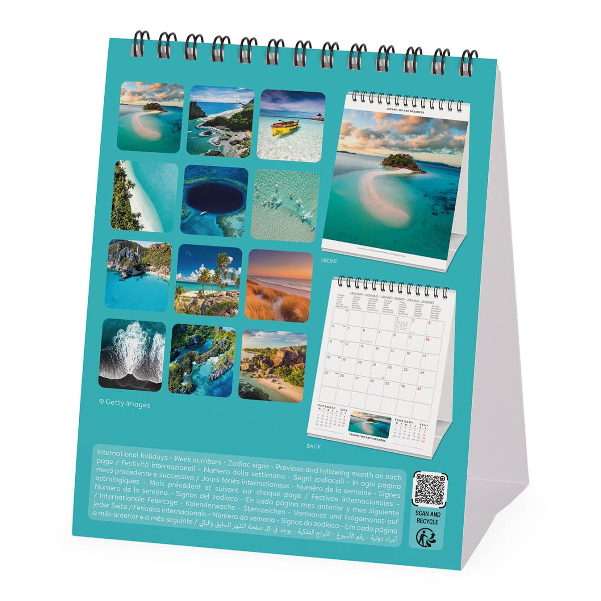 Calendario 2027 de Secretária Mês Vista Vitamin Sea Legami 4