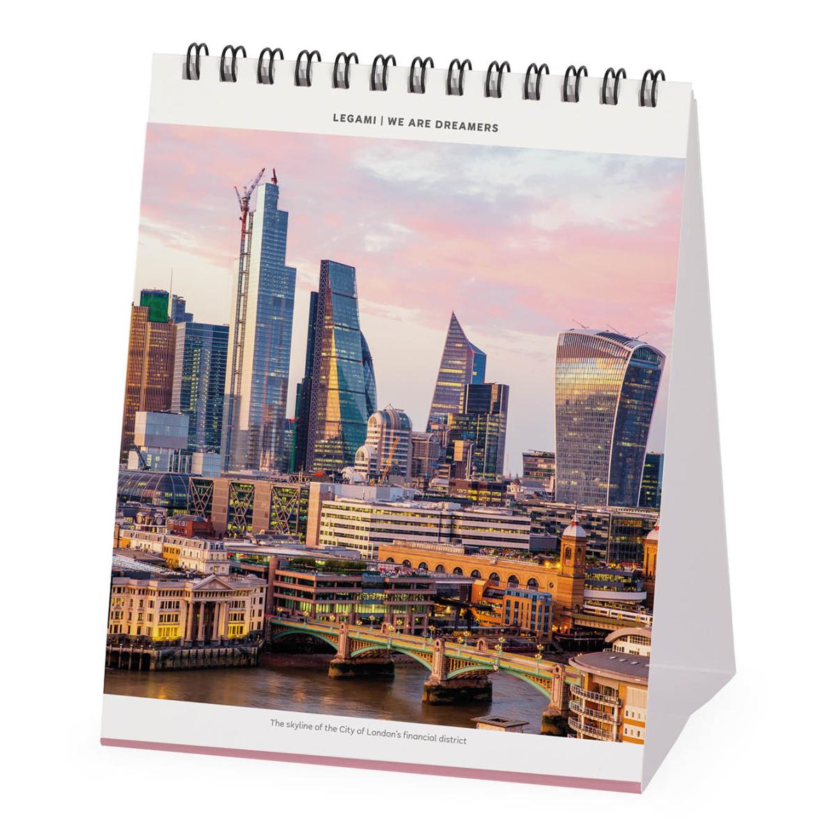 Calendario 2027 de Secretária Mês Vista London Legami 2