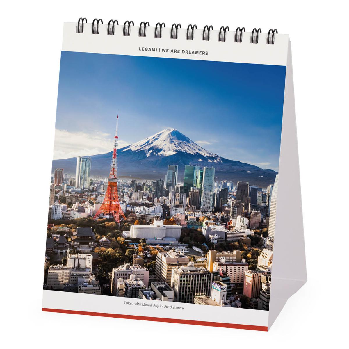 Calendario 2027 de Secretária Mês Vista Beauty of Japan Legami 2