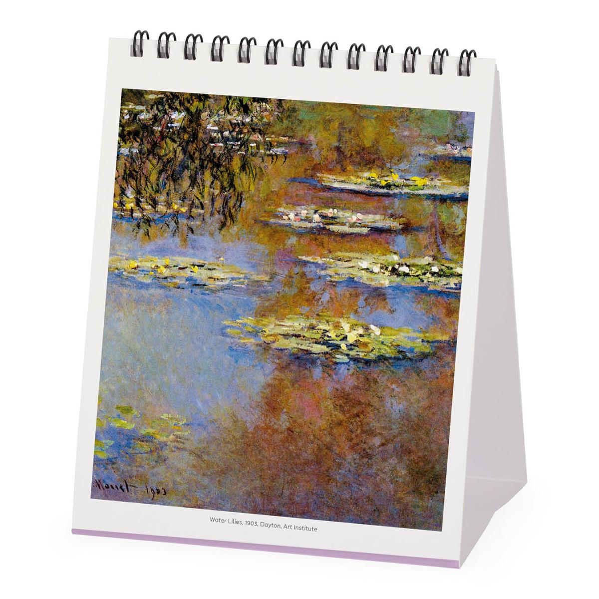 Calendario 2027 de Secretária Mês Vista Claude Monet Legami 2