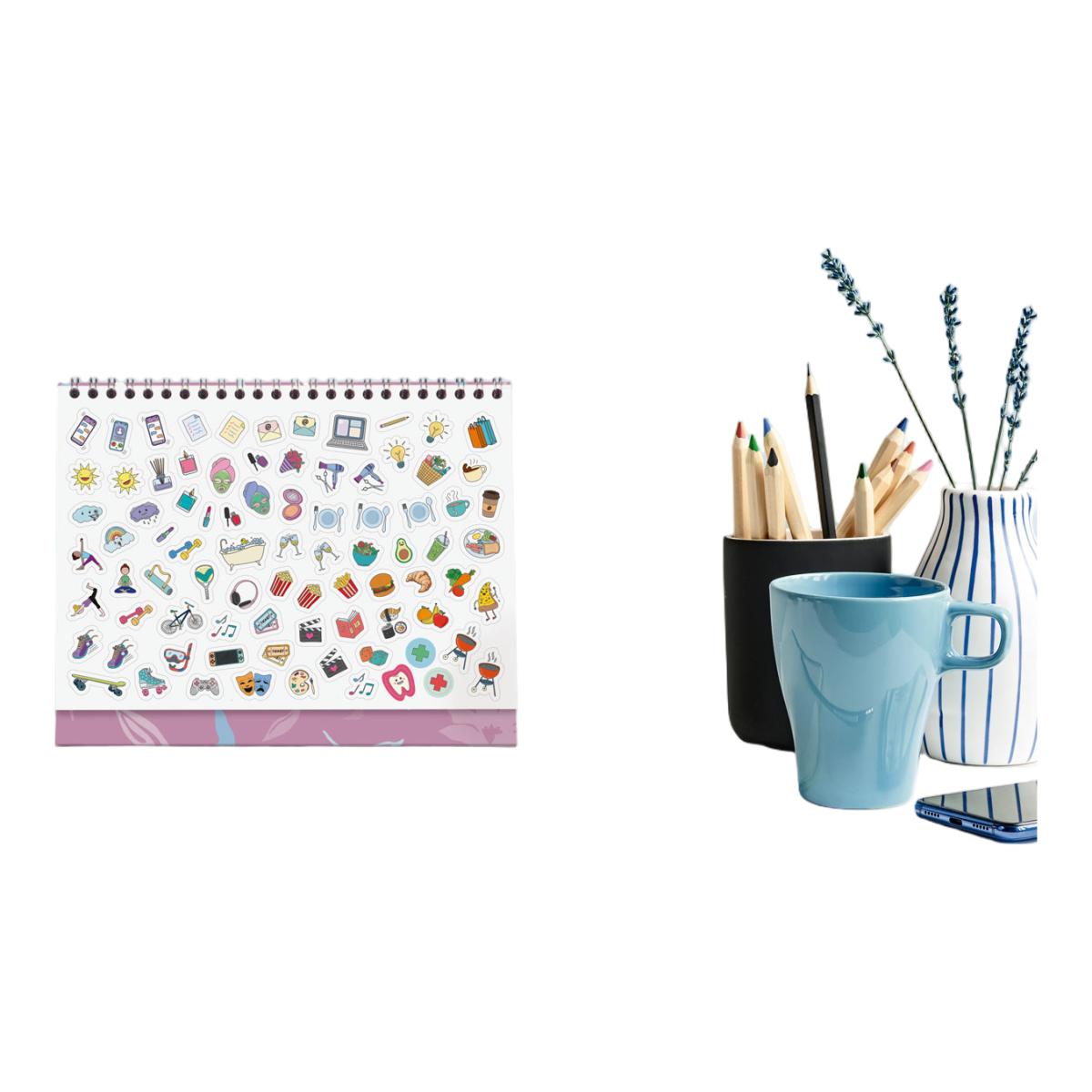 Calendario sobremesa año 2027 Trendy Talkual S-210x150 mm Mes Vista Finocam castellano Multicolor-4