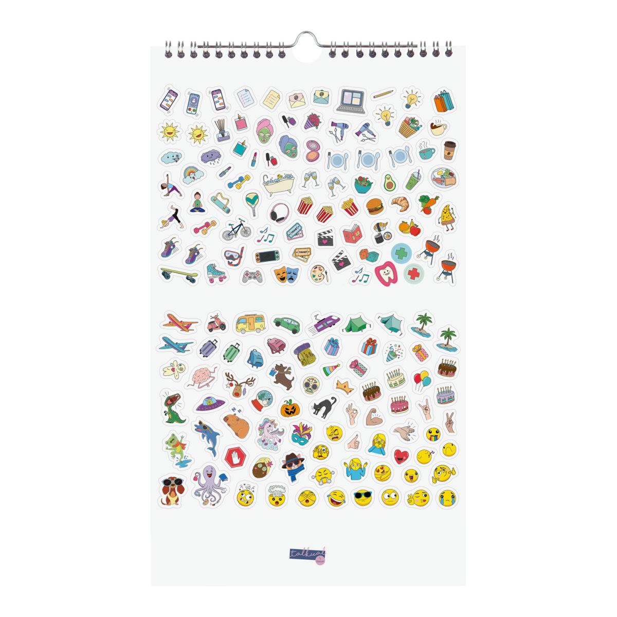 Calendario pared año 2027 Trendy Talkual Basic 210x360 mm Mes Vista Finocam castellano Multicolor-4