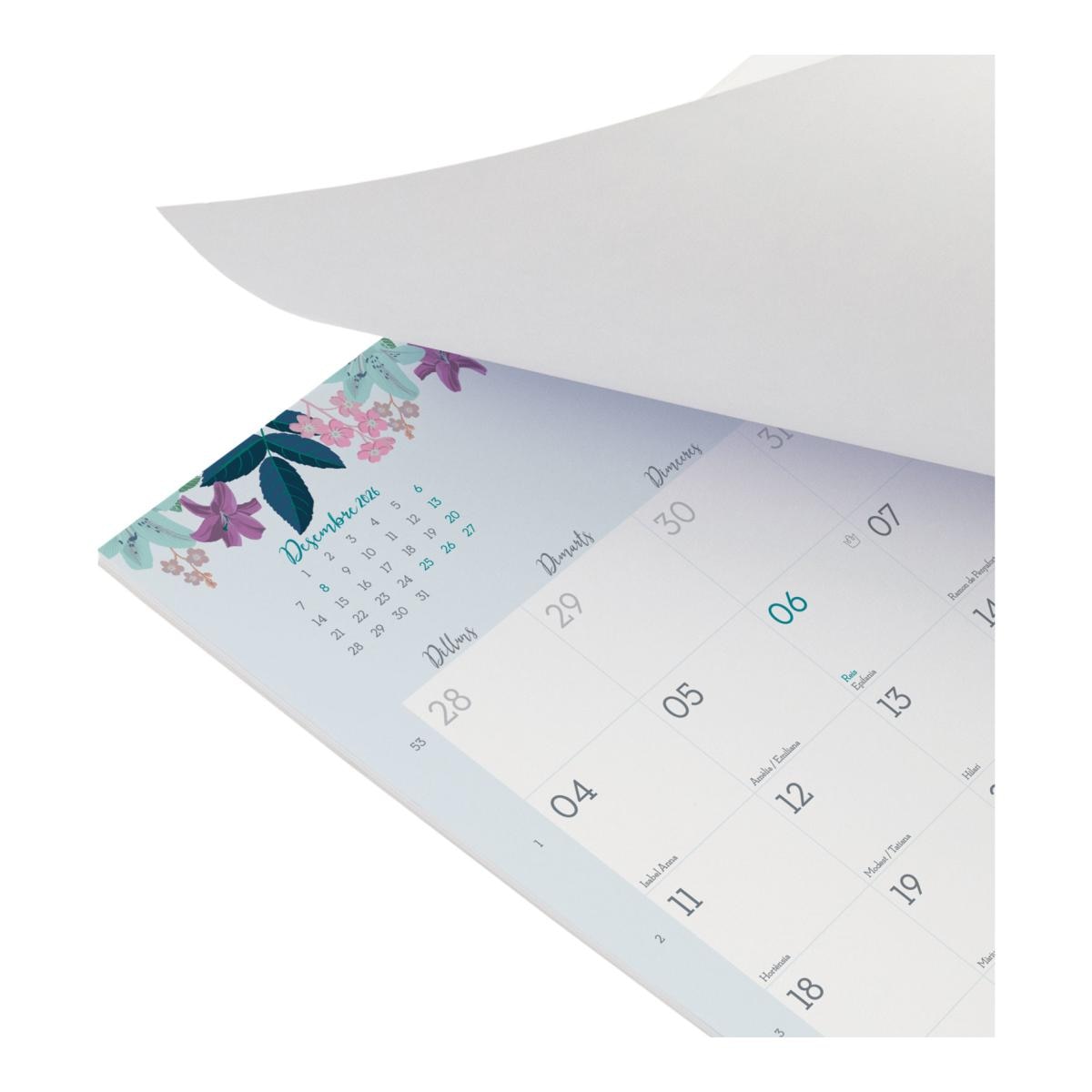 Calendario pared encolado con imán año 2027 Trendy Design 250x200 mm Mes Vista Finocam catalán Multicolor-6