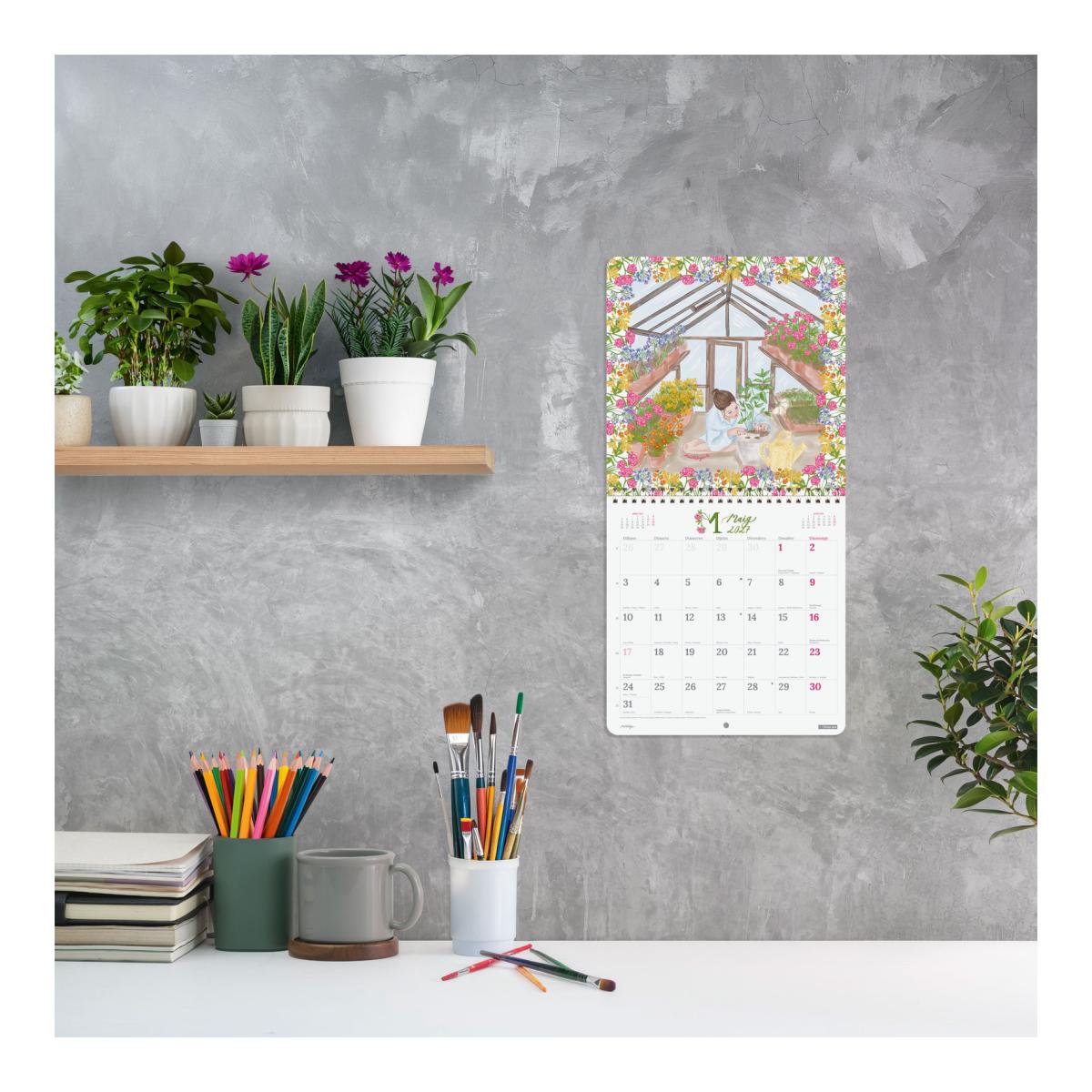 Calendario pared año 2027 Art 210x210 mm Mes Vista Martabge Finocam catalán Multicolor-2