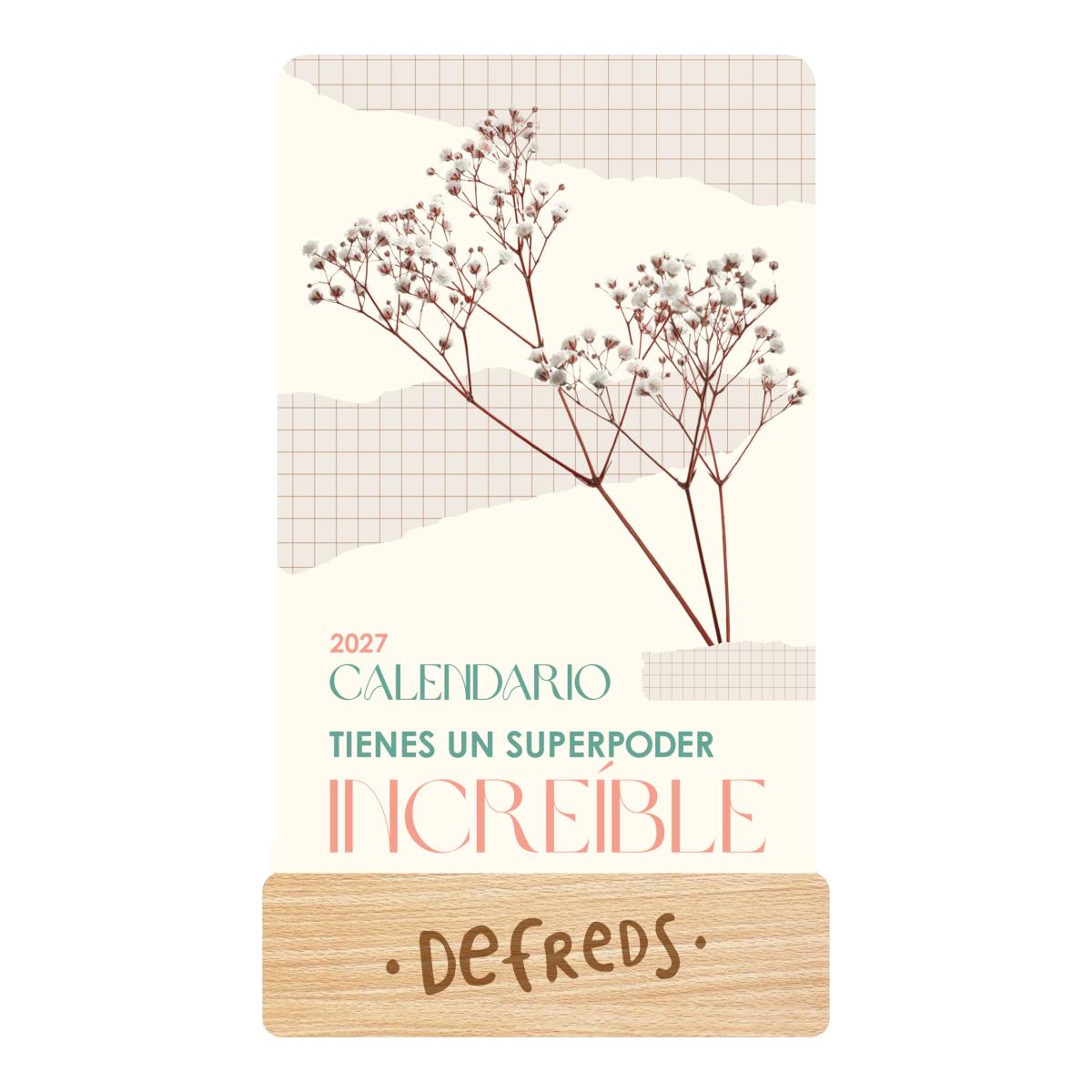 Imagen 0 de Calendario mesa de tarjetas 2027 DefredsTantanfan