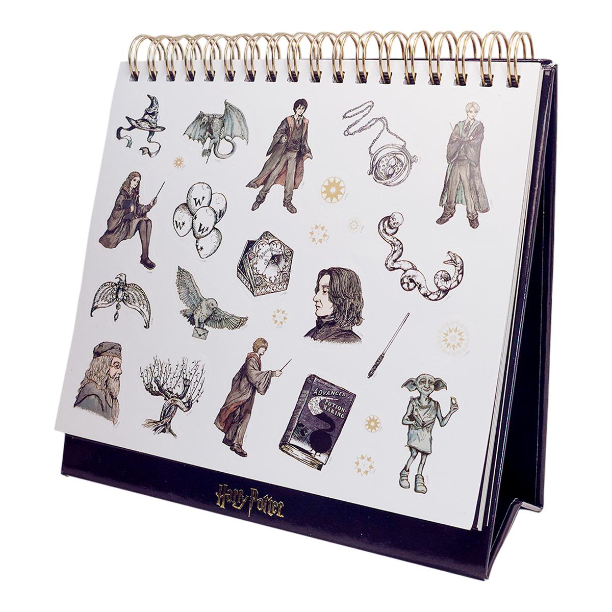 Calendario 2027 escritorio Harry Potter by Mooving Negro / Dorado-3