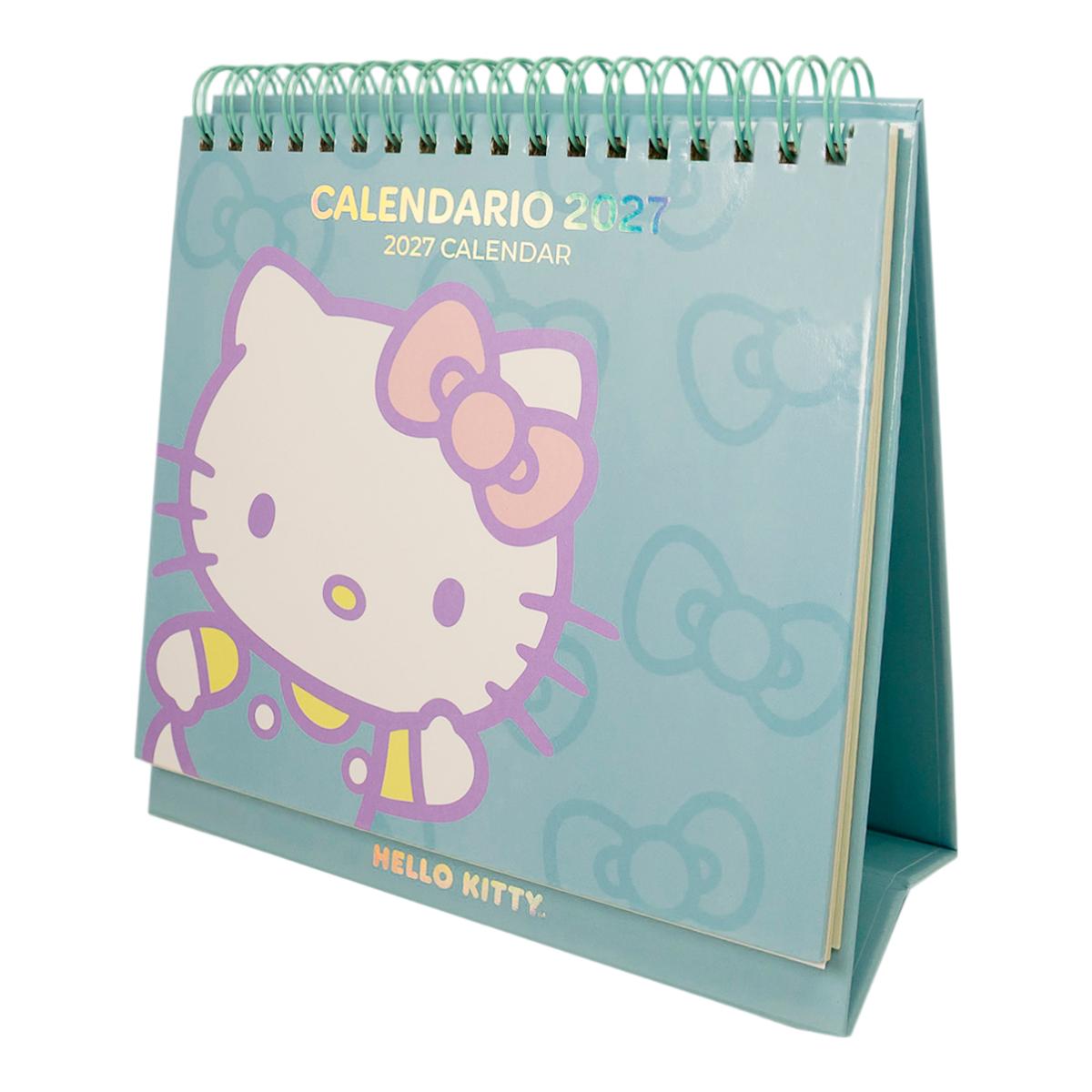 Calendario 2027 escritorio Hello Kitty by Mooving Verde / Rosa-1